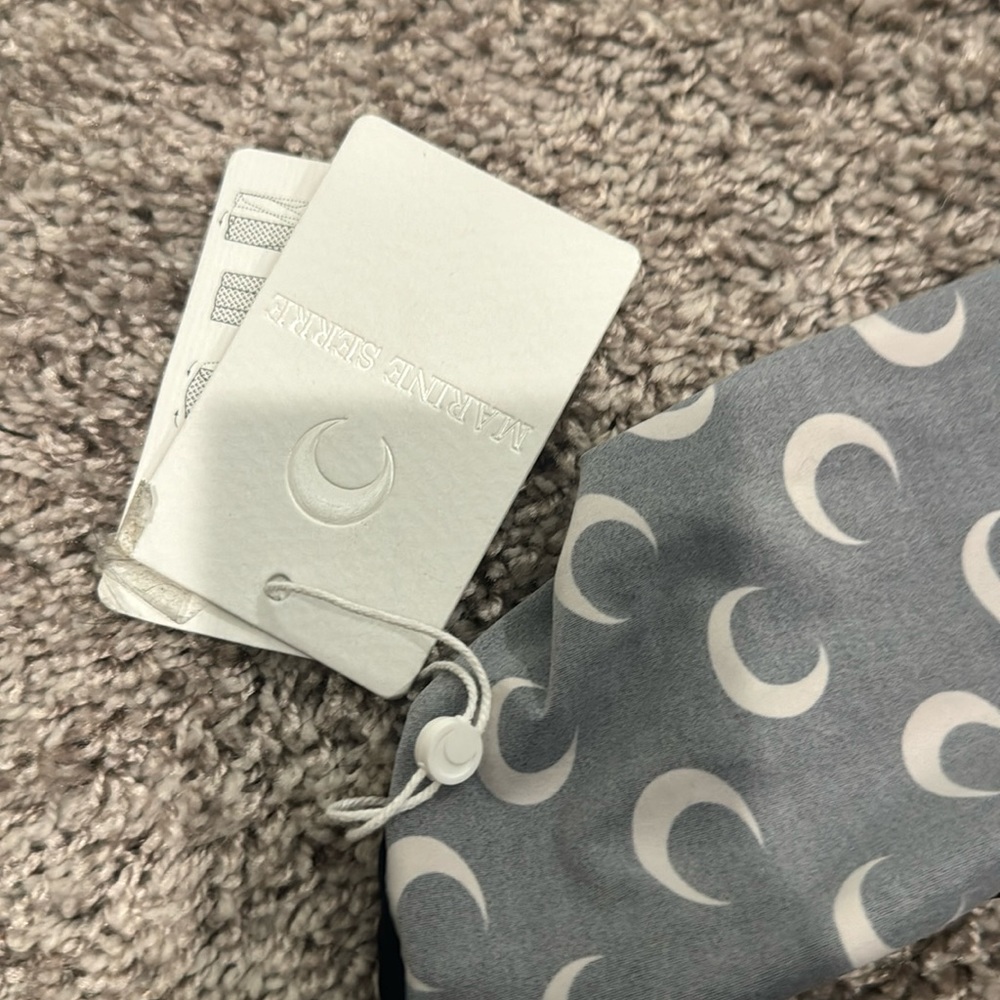 Marine Serre Gray and White Moon Leggings